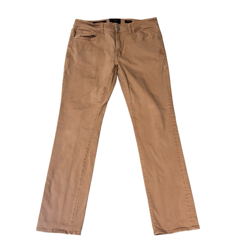 Outpost Makers Slim Straight Tan Five Pocket Jeans Men's Size 34x31 Stretch